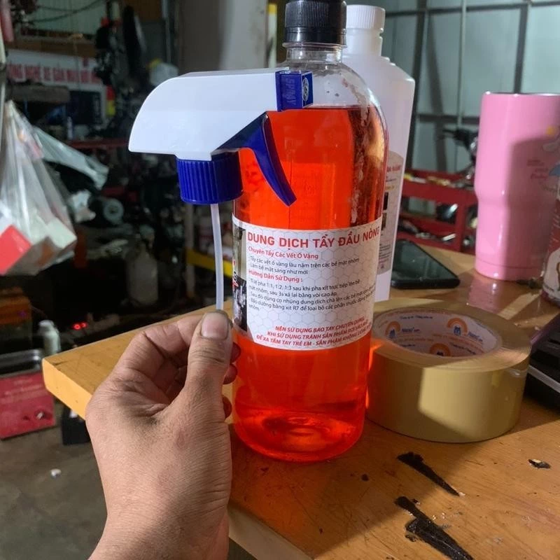 Dung dịch tẩy đầu lòng ố vàng